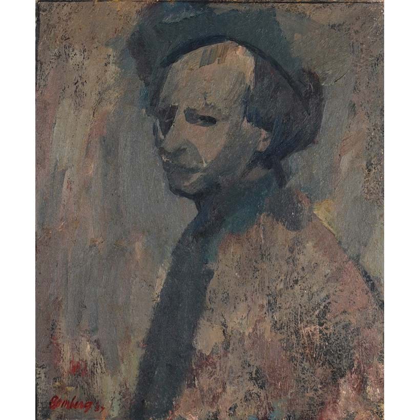 Inline Image - Lot 55: λ David Bomberg (British 1890-1957), 'Self-portrait', oil on board | Est. £15,000-25,000 (+ fees)