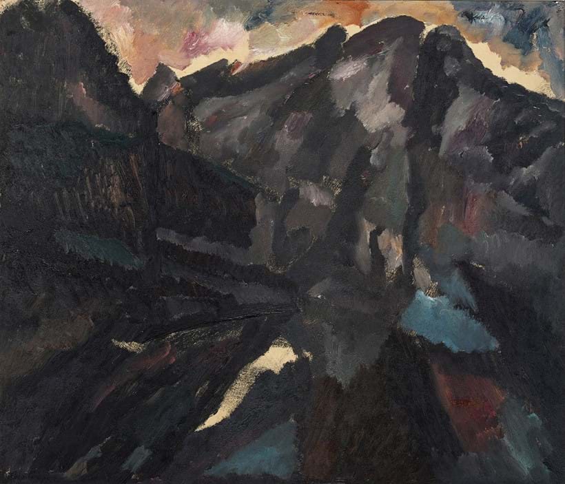 Inline Image - Lot 53: λ David Bomberg (British 1890-1957), 'Hills near Ronda, Nocturne', oil on canvas | Est. £40,000-60,000 (+ fees)