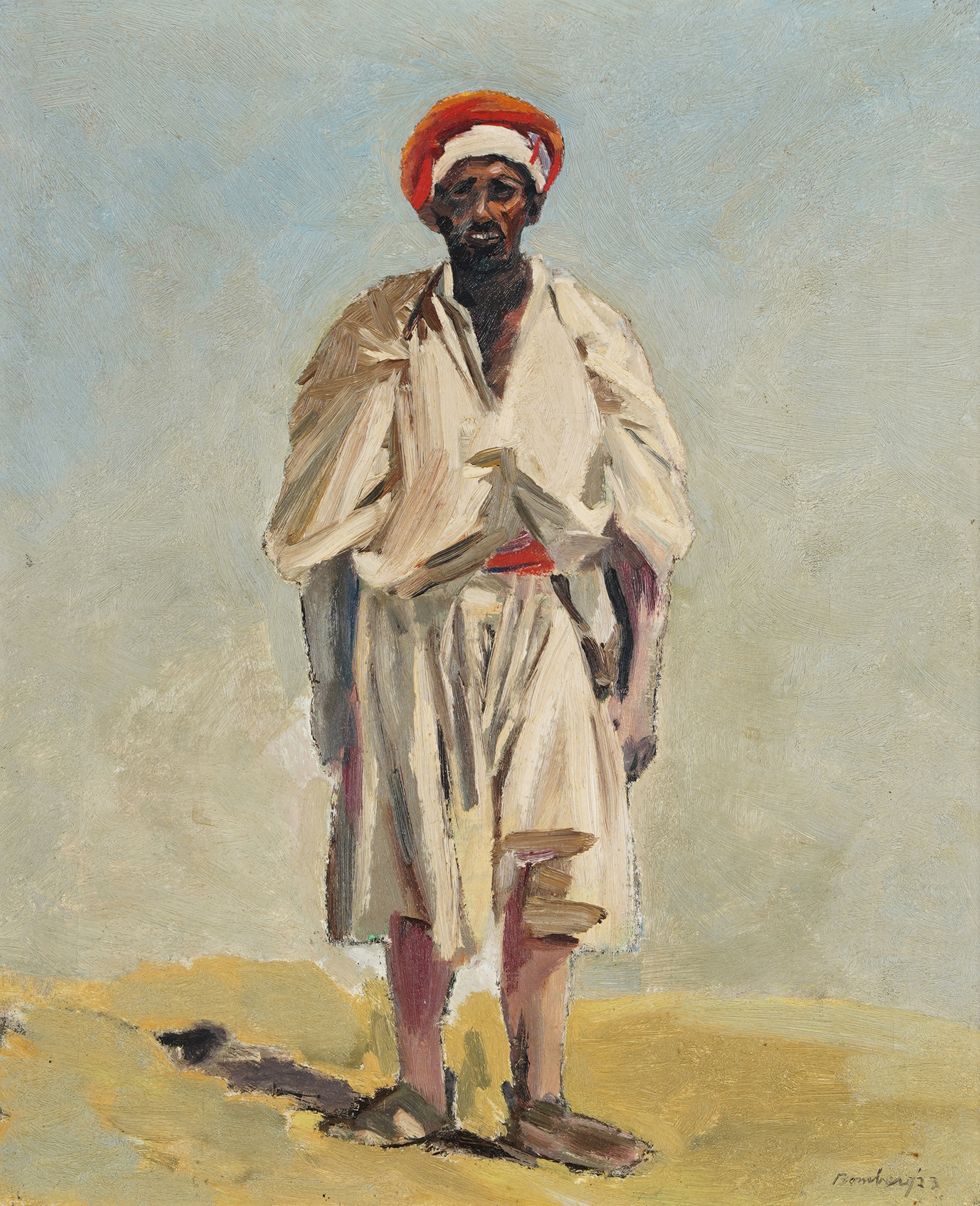 Inline Image - Lot 47: λ David Bomberg (British 1890-1957), 'The Man from Hebron', Oil on canvas | Est. £7,000-10,000 (+ fees)