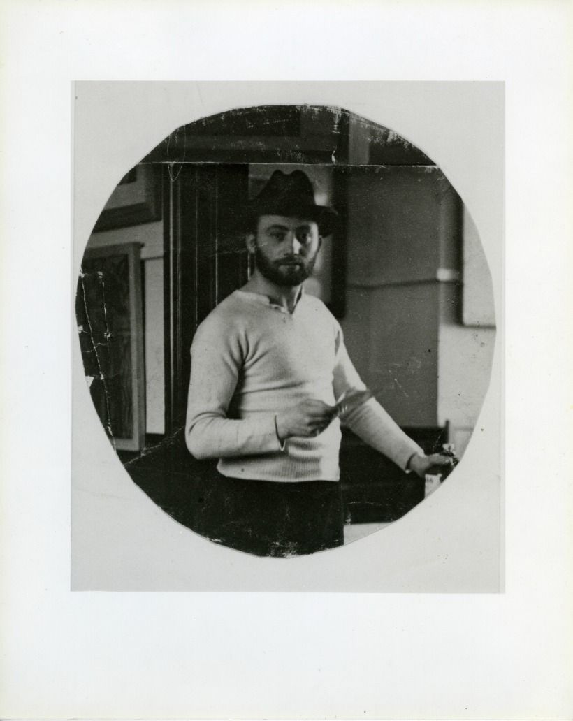 Inline Image - Portrait photograph of David Bomberg painting c.1912-1914 , Photo ©Tate