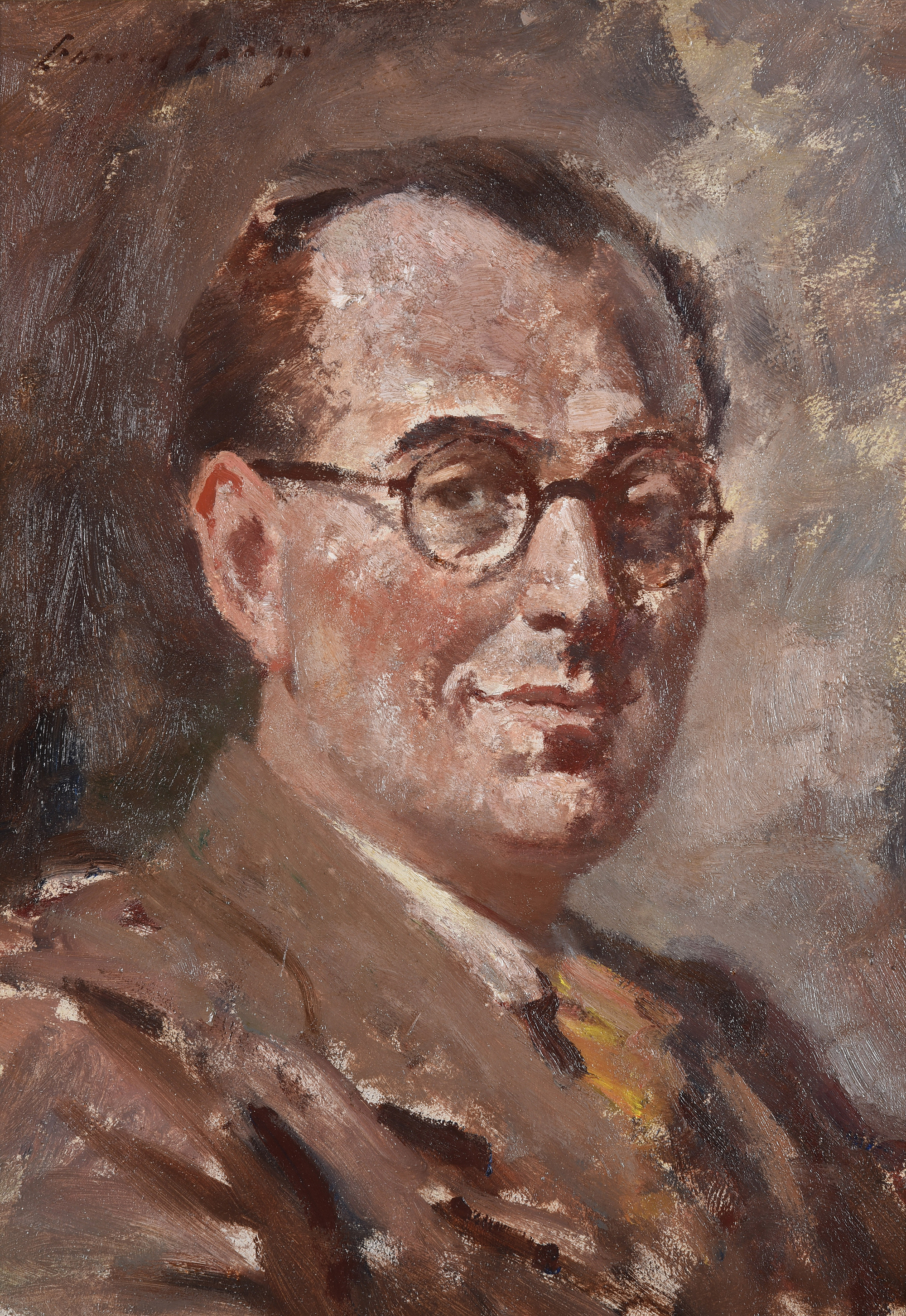 Inline Image - Lot 78: λ Edward Seago (British 1910-1974), 'Portrait of Cyril Fletcher', oil on board | Est. £600-800 (+ fees)