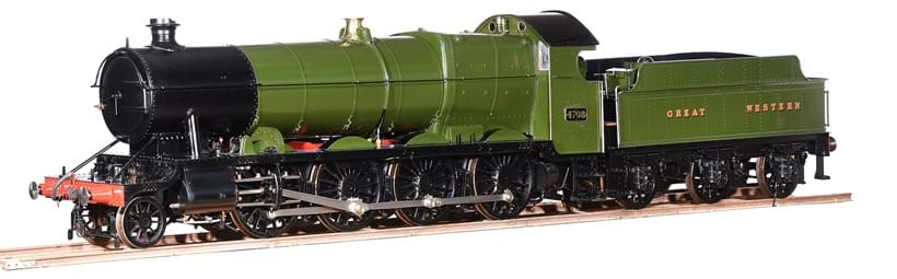 Inline Image - Lot 75: The fine and rare exhibition quality model of a 7 1/4 inch gauge Great Western Railway Class 47xx 2-8-0 locomotive and tender No 4708 | Est. £50,000-55,000 (+ fees)