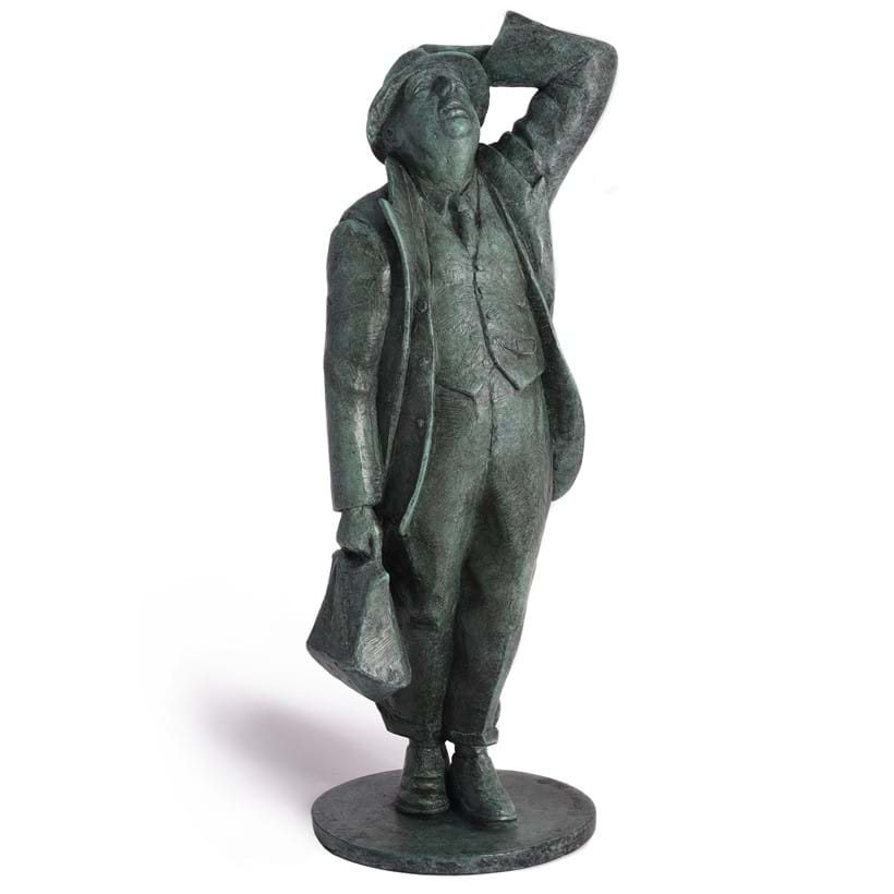 Inline Image - λ Martin Jennings (British b. 1952), 'Sir John Betjeman', bronze with a green patina | Est. £2,000-3,000 (+ fees)