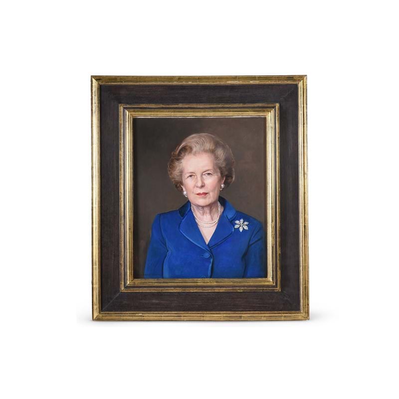 Richard Stone (British b.1951), 'Portrait of Baroness Margaret Thatcher, LG, OM (1925-2013), Oil on canvas
