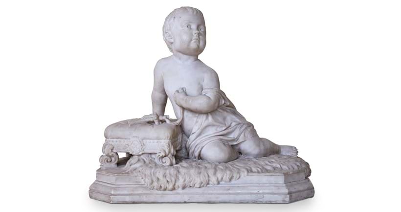 Inline Image - Lot 10: Francis John Williamson (British, 1833-1920), A marble portrait of Princess Alice of Albany | Est. £4,000-6,000 (+ fees)