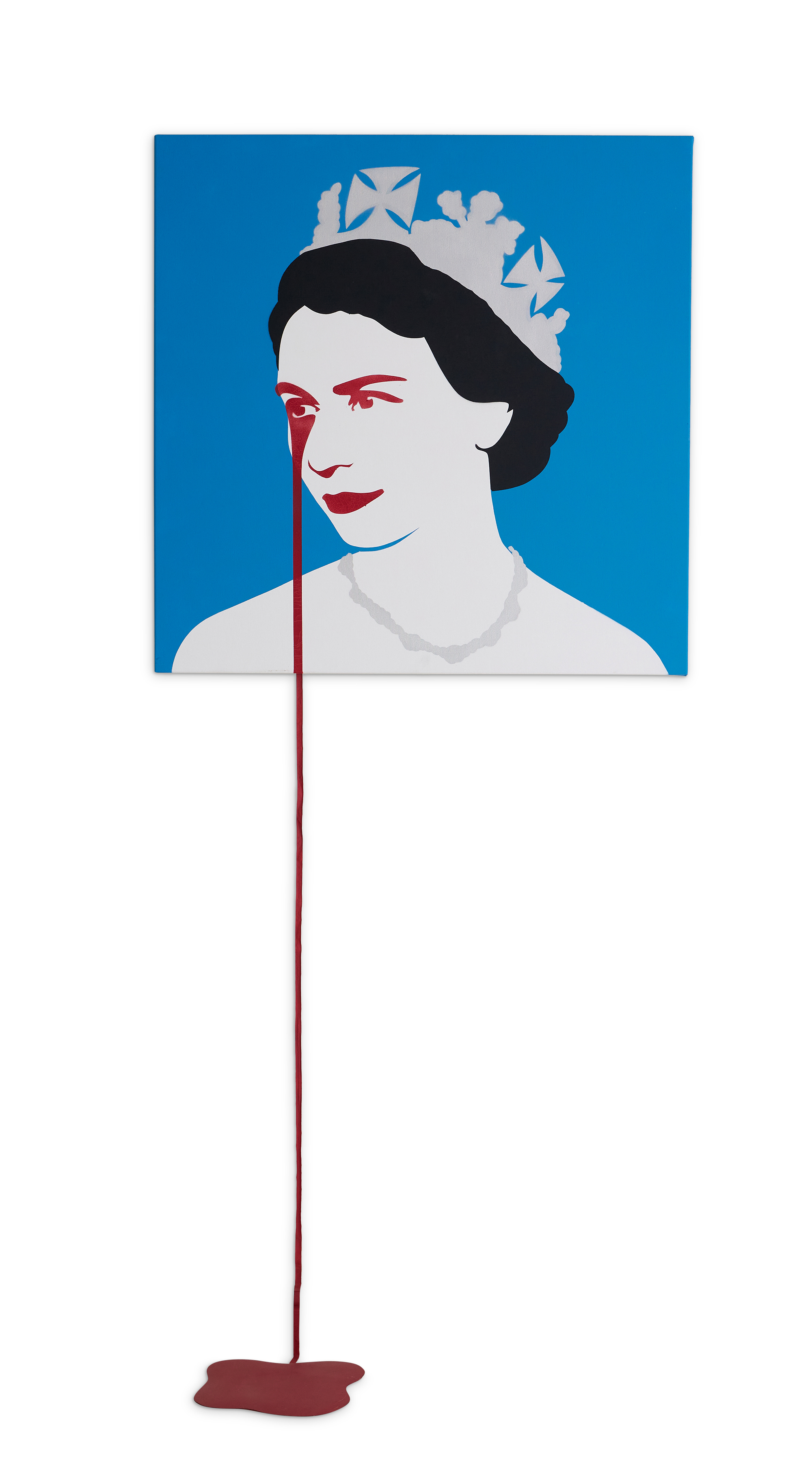 Inline Image - Lot 94: λ Pure Evil (British b. 1968), Prince Philip's Nightmare', Spray paint and mixed media on canvas | Est. £1,000-1,500 (+ fees)