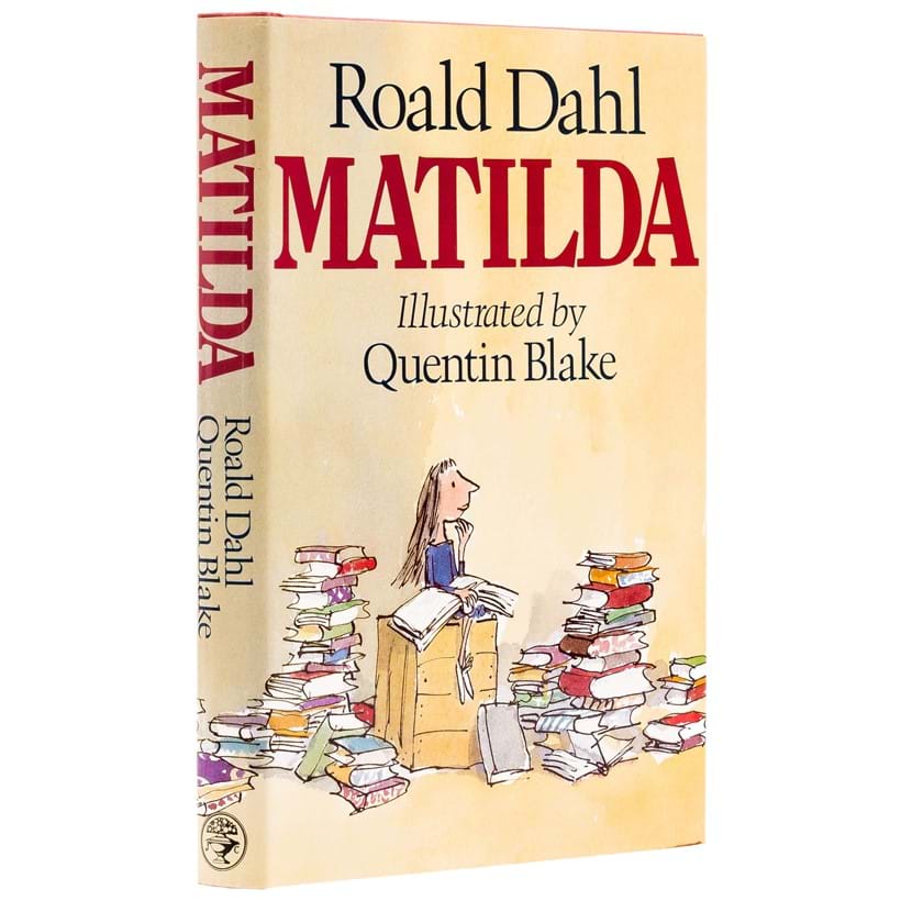 Inline Image - Lot 379: Dahl (Roald) Matilda, first edition, signed presentation inscription from the author "To Nicholas and Susannah love Roald Dahl", 1988 | Est. £2,000-3,000 (+ fees)