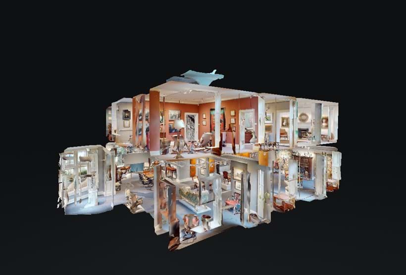 Inline Image - The "Dollshouse View" of Donnington Priory. You can click on the "View Dollshouse", "View Floor Plan" or "Floor Selector" icon to navigate to the room you want to view.