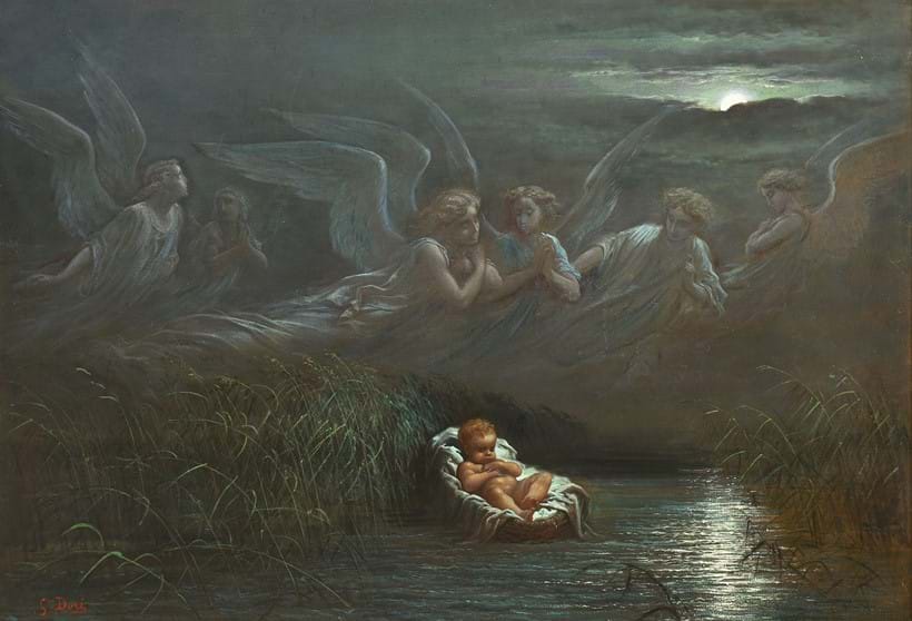 Inline Image - Lot 82: Gustave Doré (French 1832-1883), 'Moses in the Bulrushes', oil on canvas | Est. £15,000-20,000 (+ fees)