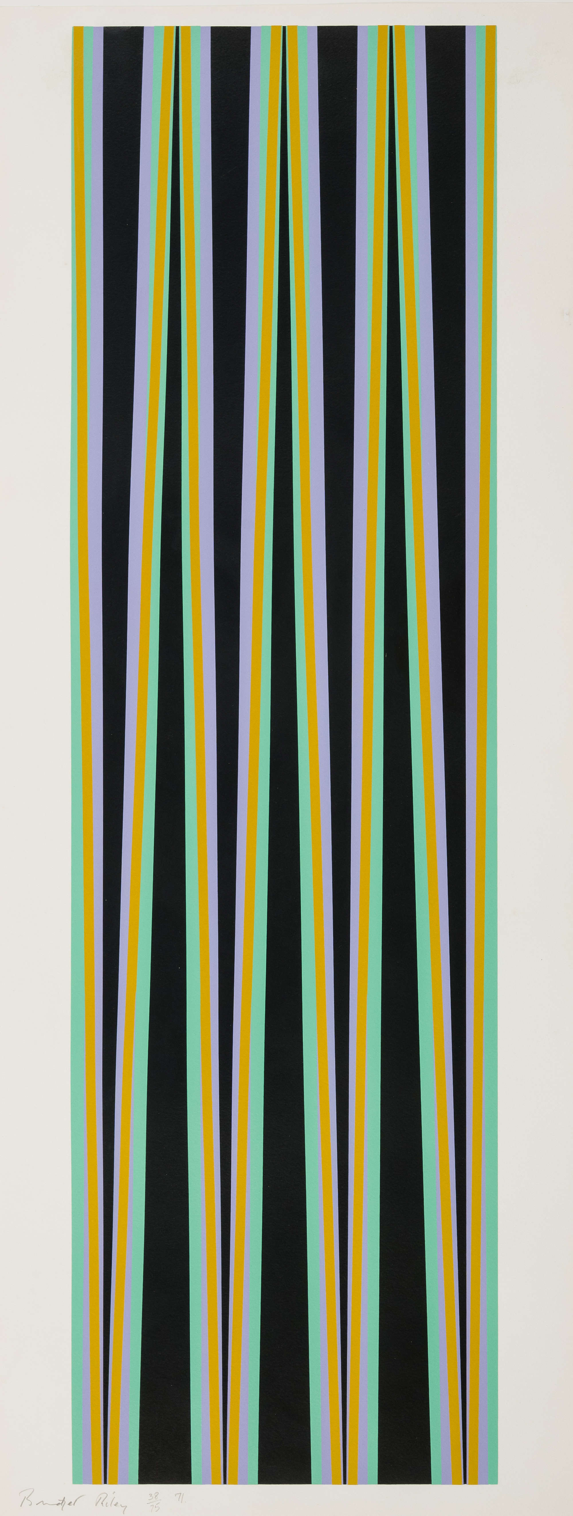 Inline Image - Lot 72: Bridget Riley (b. 1931), 'Untitled (Elongated Triangles 6) (Tommasini & Gubay 15)' | Est. £6,000-8,000 (+ fees)