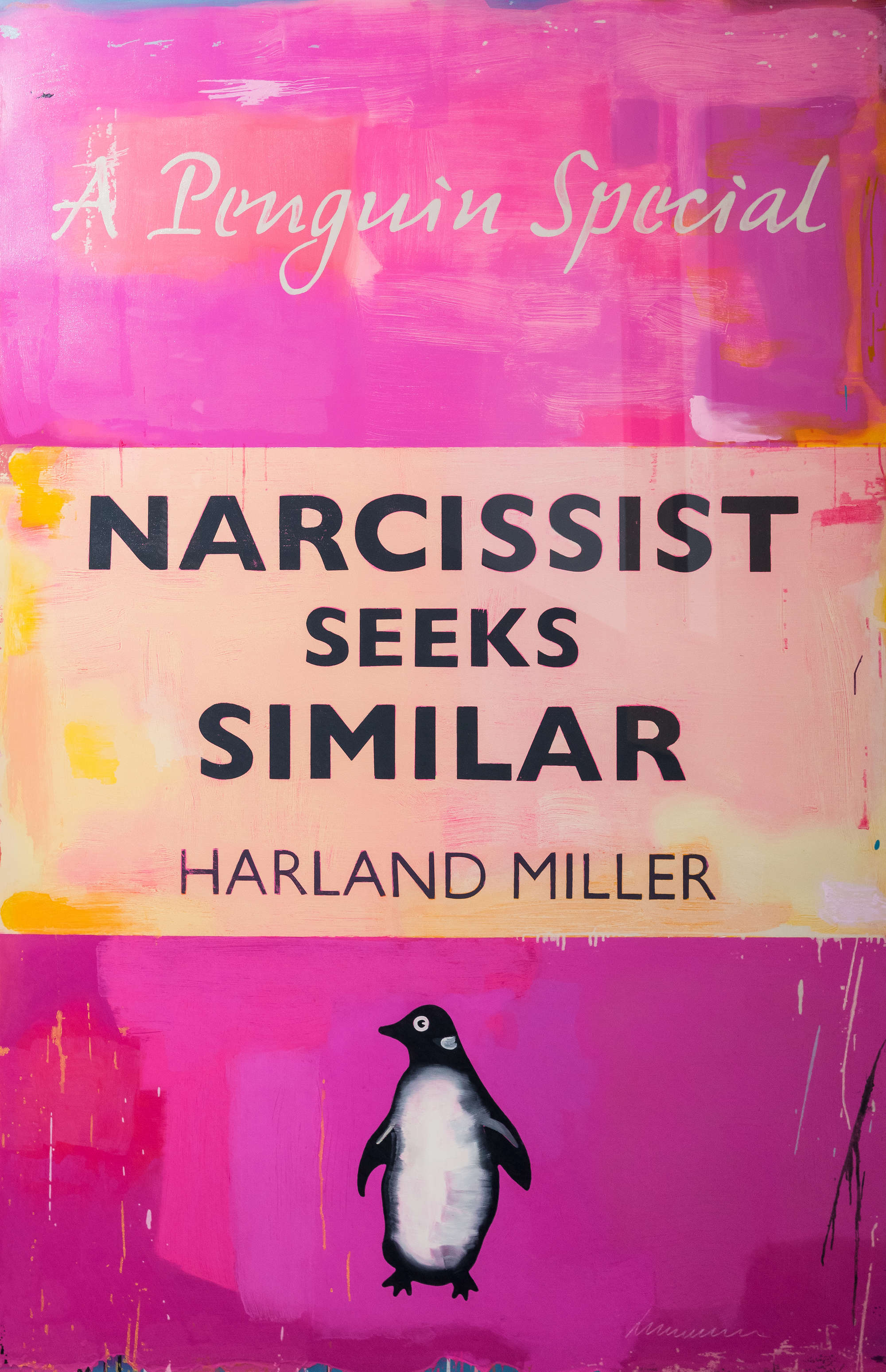 Inline Image - Lot 93: Harland Miller (b. 1964), 'Narcissist Seeks Similar' | Est. £45,000-55,000 (+ fees)