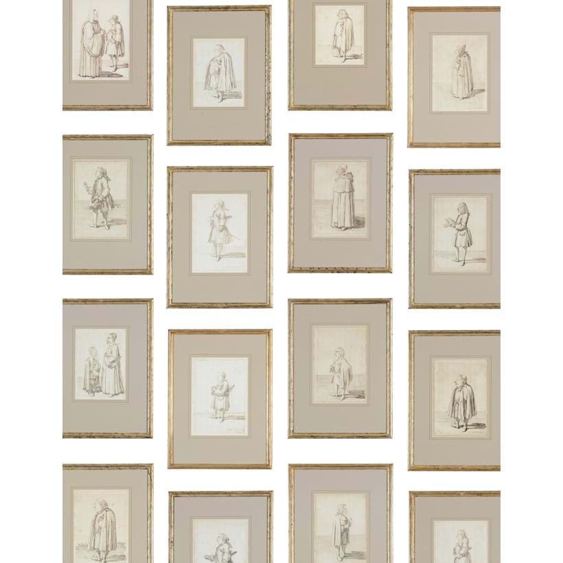Inline Image - Lot 113: Pier Leone Ghezzi (Italian 1674-1755), 'Sixteen caricatures of Aristocrats, Clerics and Travellers', Black chalk, pen and brown ink | Est. £15,000-25,000 (+ fees)