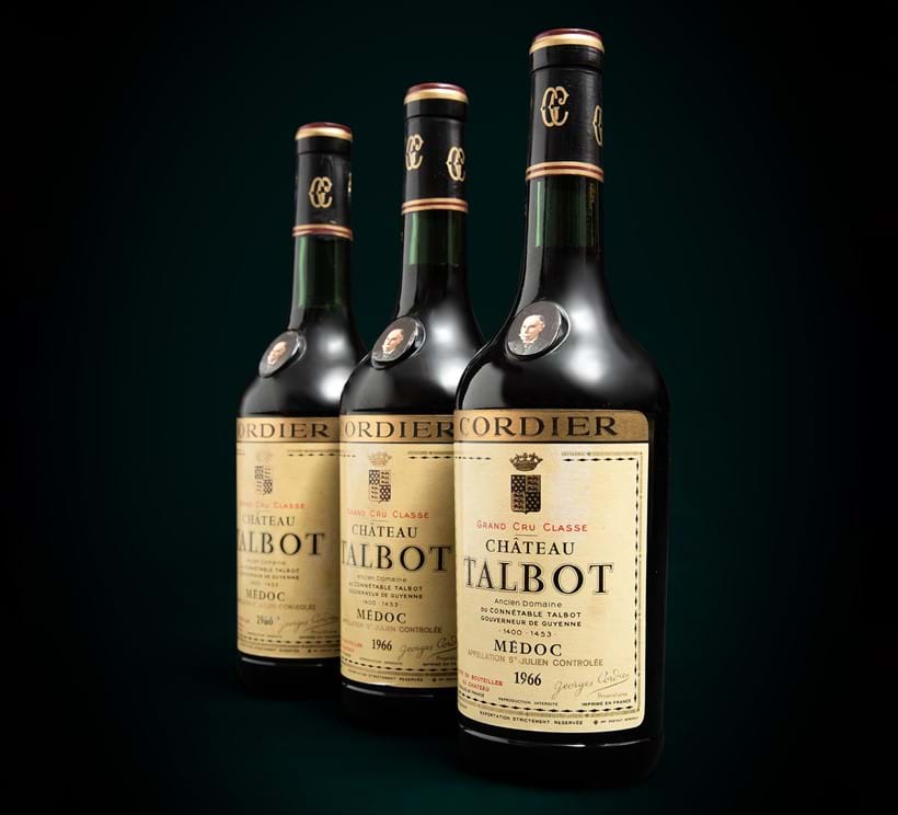 Inline Image - Lot 272: 1966 Chateau Talbot, 4eme Cru Classe, St Julien, 3x75cl | Est. £150-220 (+ fees)