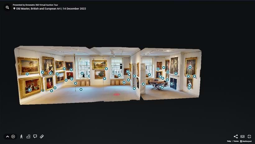 Inline Image - The "Dollshouse View" of Donnington Priory. You can click on the "View Dollshouse", "View Floor Plan" icon to navigate to the room you want to view.