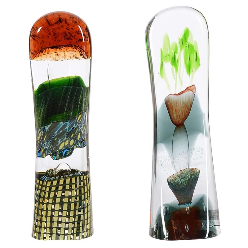 Oiva Toikka (Finnish 1931-2019), two limited edition aquatic glass sculptures, each dated 2010