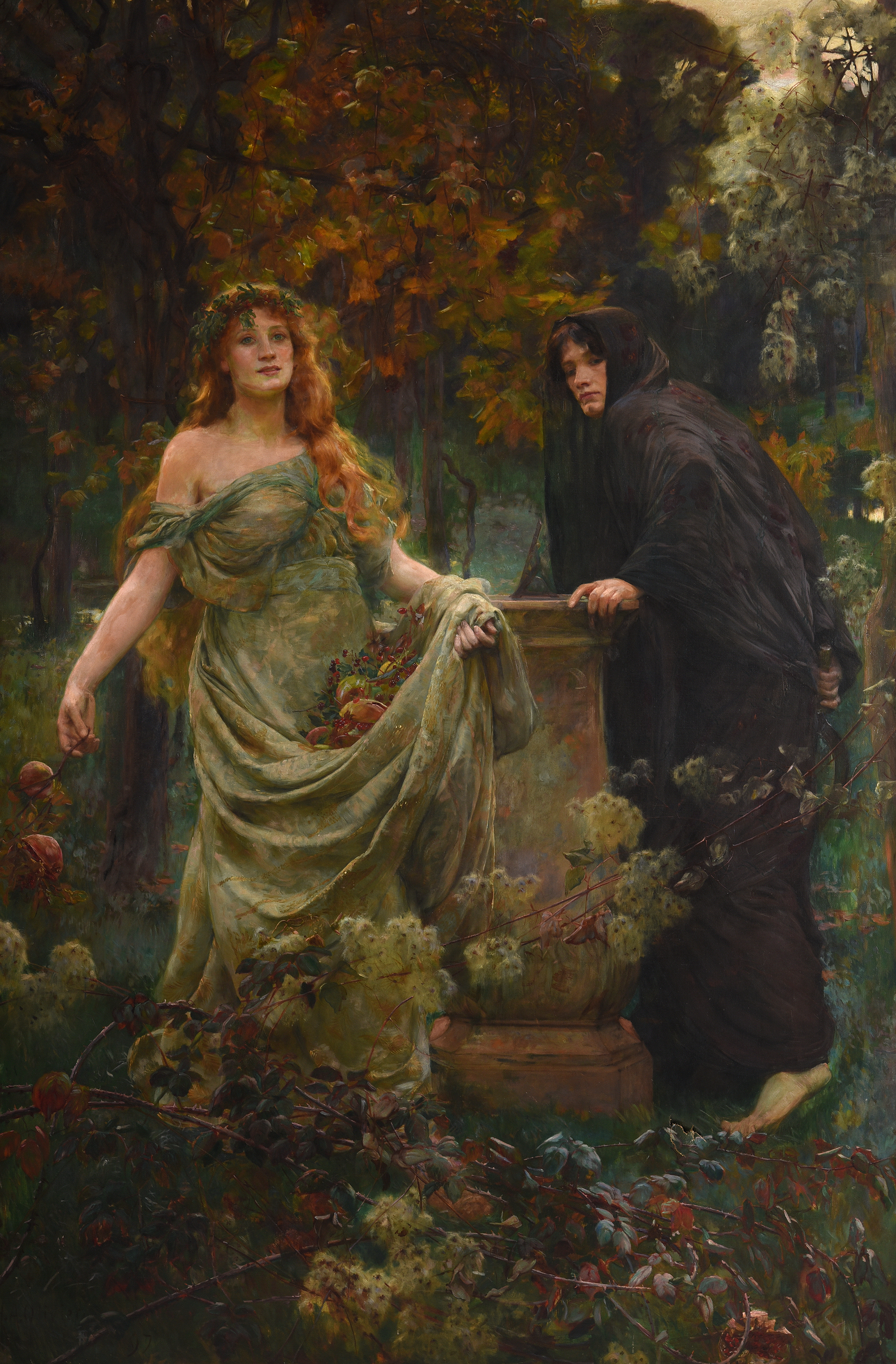 Inline Image - Lot 145: Herbert Arnould Olivier (British 1861-1952), 'Death and the Maiden', oil on canvas | Est. £10,000-15,000 (+ fees)