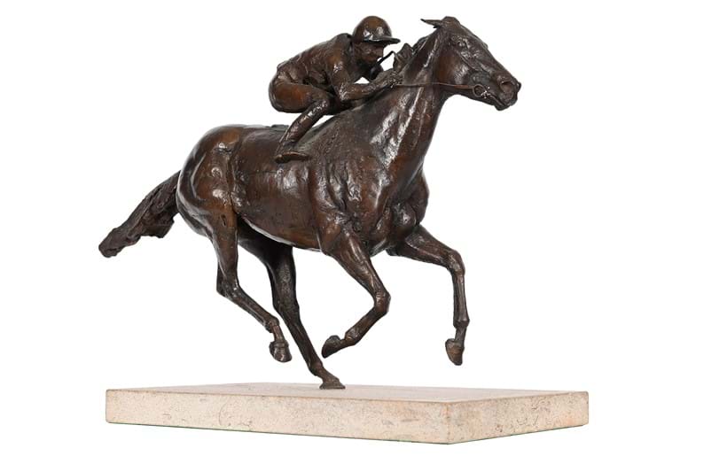 Inline Image - Lot 135: λ Simon Erland (b.1961), Barathea with Frankie Dettori Up, 1995 | Est. £1,500-2,500 (+ fees)
