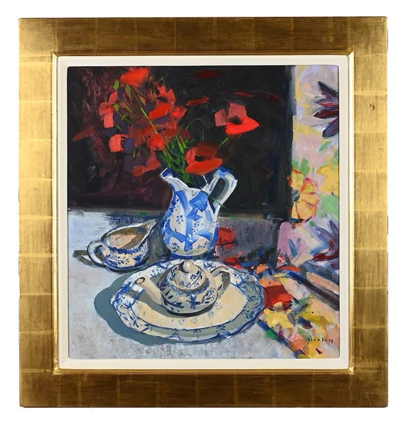 Inline Image - Lot 145: Mike Healey (British B. 1951), 'Poppies', oil on canvas | Est. £500-800 (+ fees)