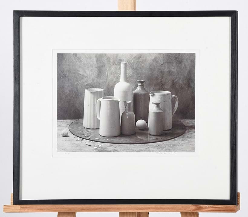 Inline Image - Lot 6: λ Jan Hardisty (Danish/British B. 1948) 'Jugs & Bottles' giclée print | Est £50-80 (+ fees)