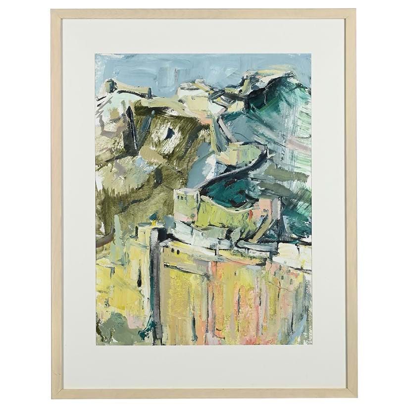 Inline Image - Lot 138: λ Tuema Pattie (Irish B. 1938) 'The Great Wall Of China' oil on paper | Est £200-400 (+ fees)