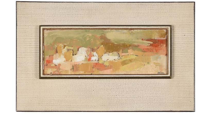 Inline Image - Lot 139: Lionel Abrams (South African 1931-1997), 'Untitled', Oil on board | Est. £150-250 (+ fees)