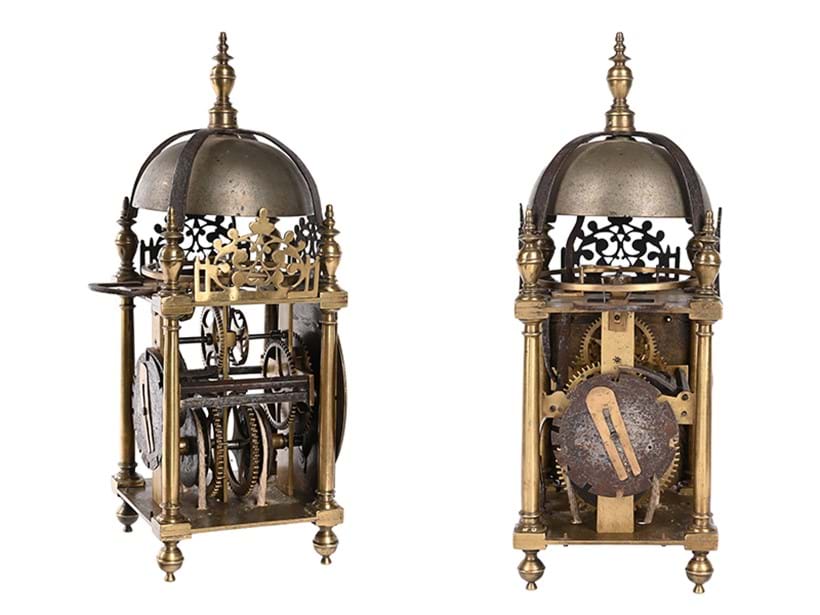 Inline Image - Lot 181: A fine and horologically significant James I 'First Period' lantern clock, William Bowyer, London, circa 1620 | £15,000-20,000 (+ fees)