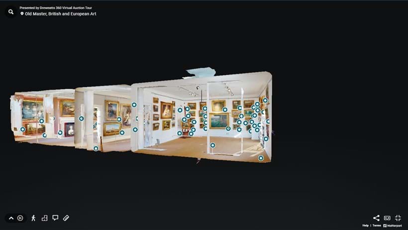 Inline Image - The "Dollshouse View" of Donnington Priory. You can click on the "View Dollshouse", "View Floor Plan" icon to navigate to the room you want to view.