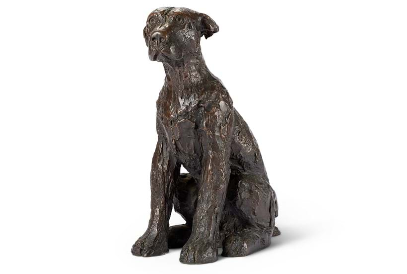 Inline Image - Lot 22: λ Dame Elisabeth Frink (British 1930-1993), 'Dog (Childhood Sculpture) [FCR401]', Bronze | Est. £60,000-80,000 (+ fees)