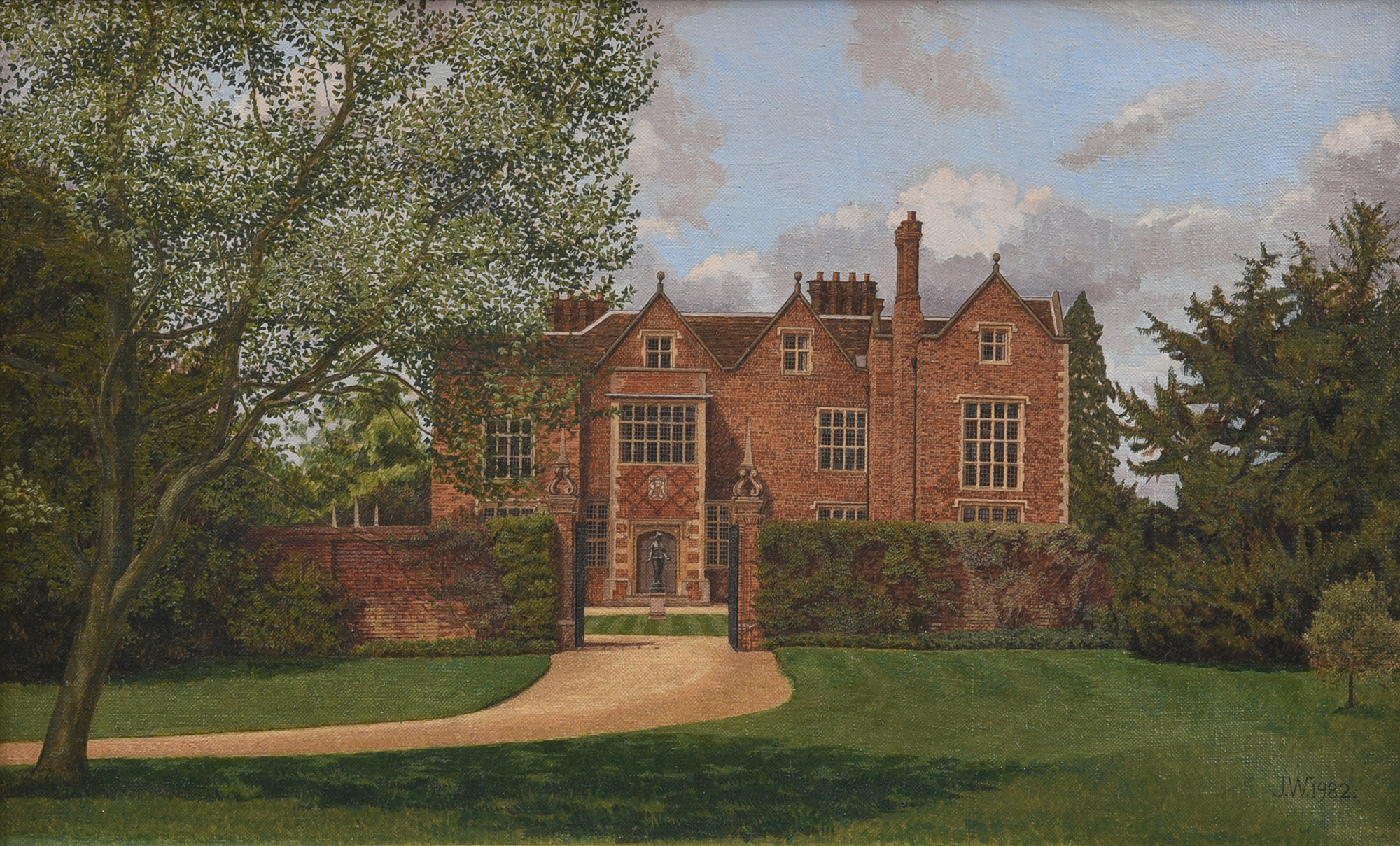 Two paintings of Chequers by Jonathan Warrender commissioned by Margaret Thatcher to be sold at auction | Modern and Contemporary Art