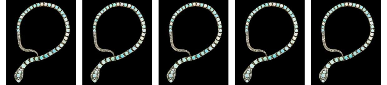 An Opal, Diamond and Emerald Serpent Necklace Worn by Sarah Jessica Parker | Fine Jewellery, Silver, Watches and Objects of Vertu Auction