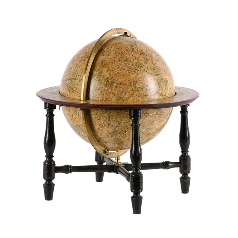 Inline Image - Lot 5: A Regency twelve-inch celestial library table globe, J. And W. Cary, London, Circa 1816 | Est. £1,200 - 1,800 (+ fees)