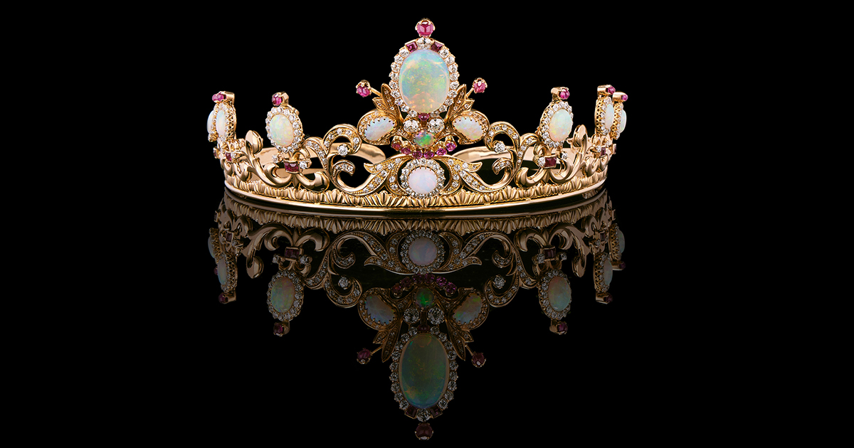 A Highly Unusual Opal Tiara Fine Jewellery Silver Watches and Objects of Vertu Auction 22 March 2023 Dreweatts