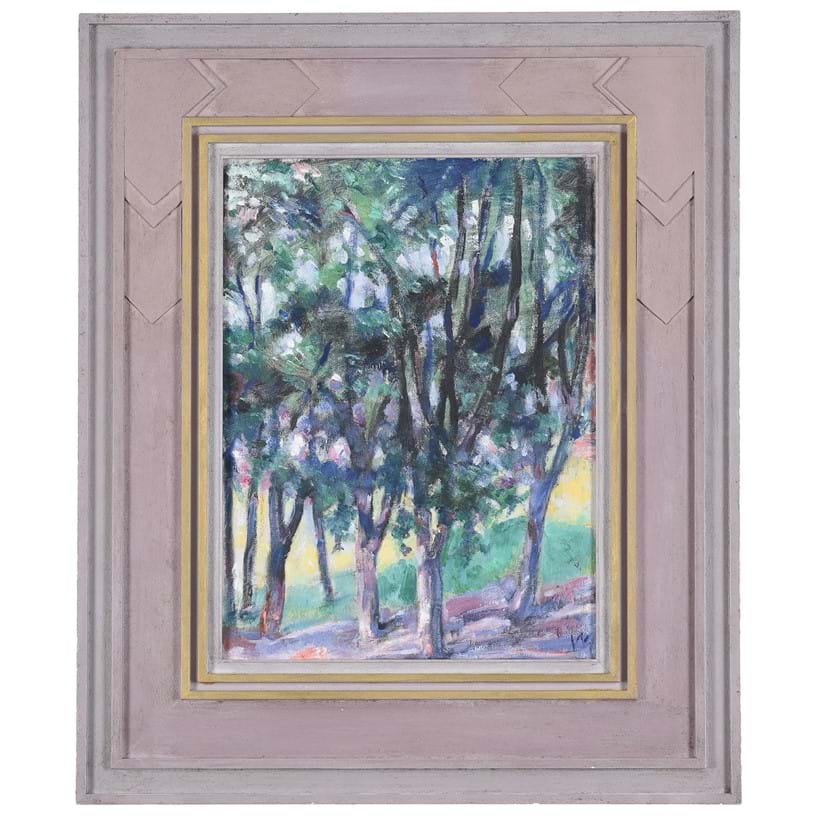 Inline Image - Lot 173: λ Alfred Wolmark (British 1877-1961), 'Trees', Oil on canvas-board | Est. £600-800 (+ fees)