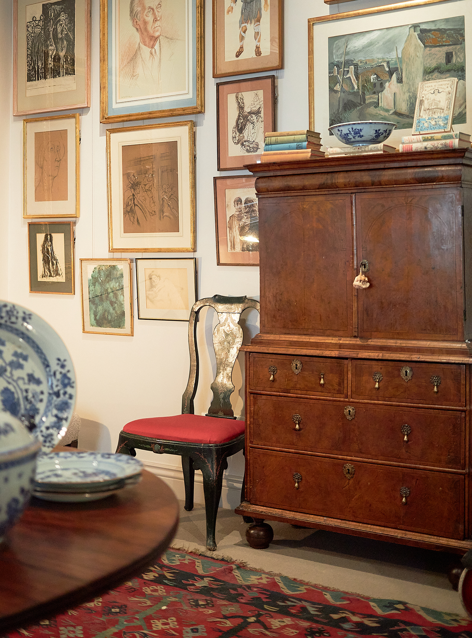 Inline Image - A William & Mary burr walnut cabinet on chest, circa 1695 | From our collaboration with Nina Campbell
