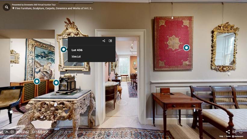 Inline Image - When you have found a lot you are interested in, hover over and click the green tag (circle) to view the lot details: lot number and link through to lot listing