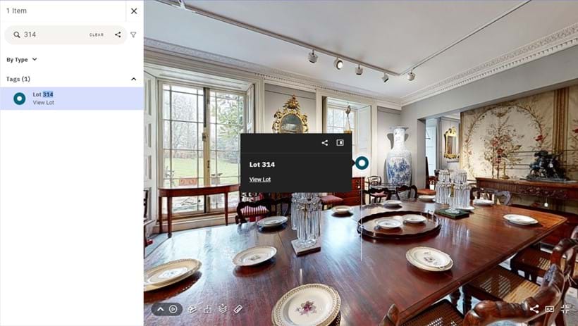 Inline Image - The Search Function: click the magnifying glass icon in the top left corner to search for and locate items easily.