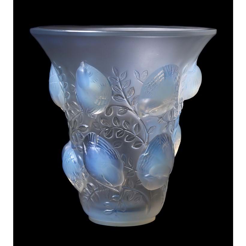 Inline Image - Lot 366: Lalique, Rene Lalique, St Francois, an opalescent glass vase, second quarter 20th century | Est. £1,200-1,800 (+ fees)