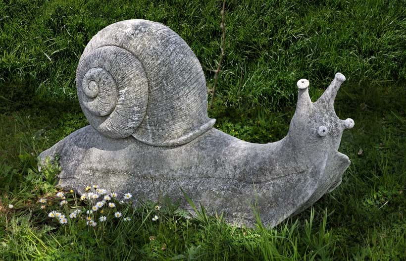 Inline Image - Lot 229: Ω A sculpted limestone model of a garden snail, late 20th century | Est. £2,500-3,500 (+ fees)