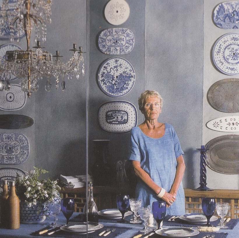 Inline Image - Genevieve in Indigo & Wode Room © Peter Johnson