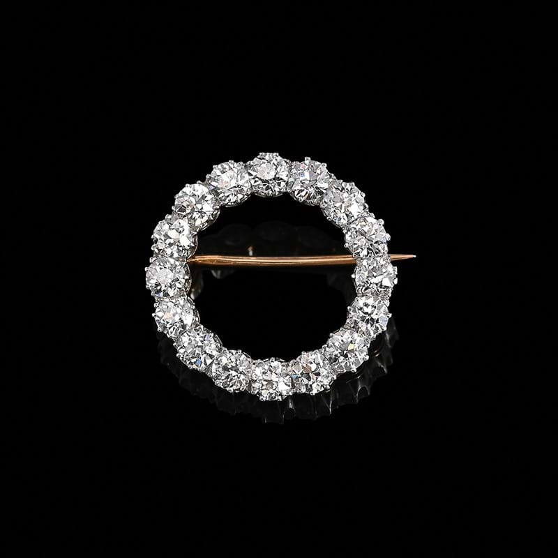 A mid-20th century diamond circlet brooch, Tiffany & co.