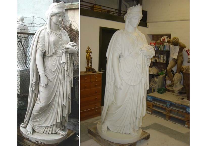 Inline Image - Zenobia, Queen of Palmyra by Harriet Hosmer (American 1830-1908), from a yard sale in the States to a US museum.