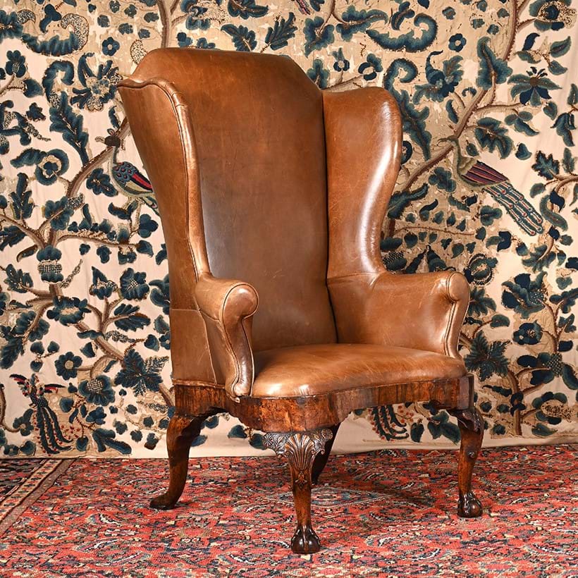 Inline Image - Lot 27: A George I walnut wing armchair, circa 1725 | Est. £12,000-£18,000 (+ fees)