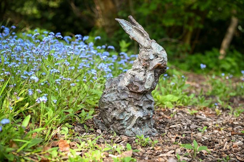 Inline Image - Lot 591: λ Nicola Hicks (British, 1960- ), A limited edition bronze model of a rabbit grooming its face, Contemporary | Est. £5,000-8,000 (+ fees)