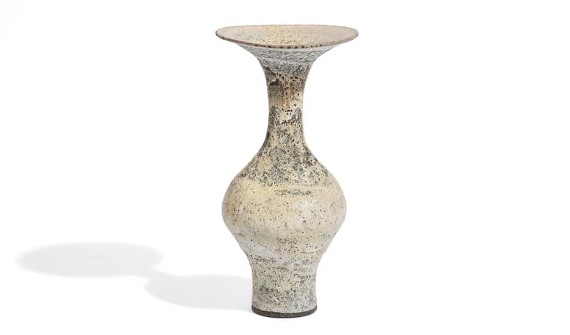 Inline Image - Lot 60: λ Lucie Rie (Austrian/British 1902-1995), a stoneware trumpet vase | Est. £7,000-10,000 (+ fees)