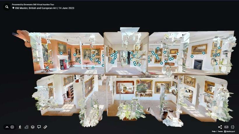 Inline Image - The "Dollshouse View" of Donnington Priory. You can click on the "View Dollshouse", "View Floor Plan" or "Floor Selector" icon to navigate to the room you want to view.