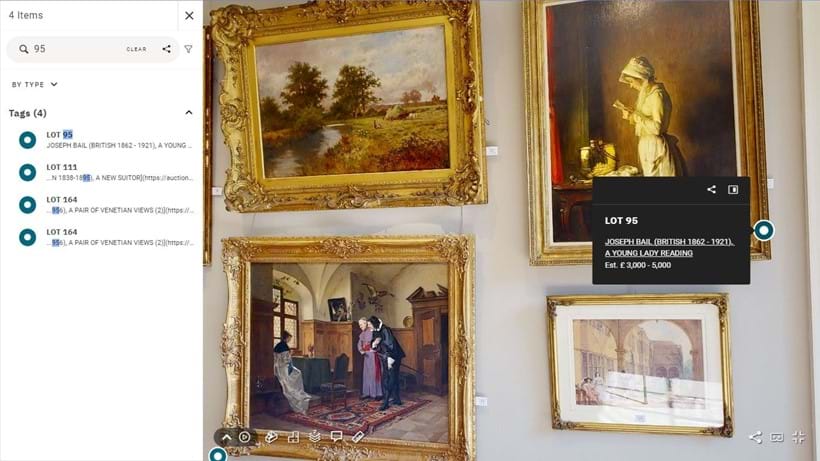 Inline Image - The Search Function: click the magnifying glass icon in the top left corner to search for and locate items easily.