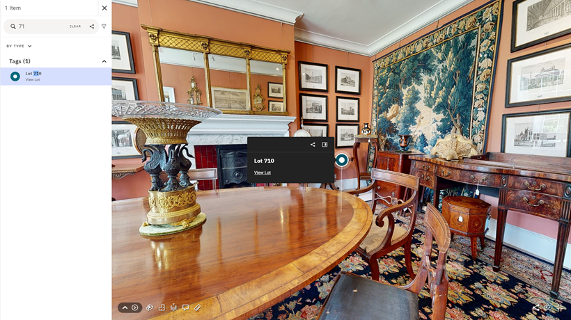 Inline Image - The Search Function: click the magnifying glass icon in the top left corner to search for and locate items easily.