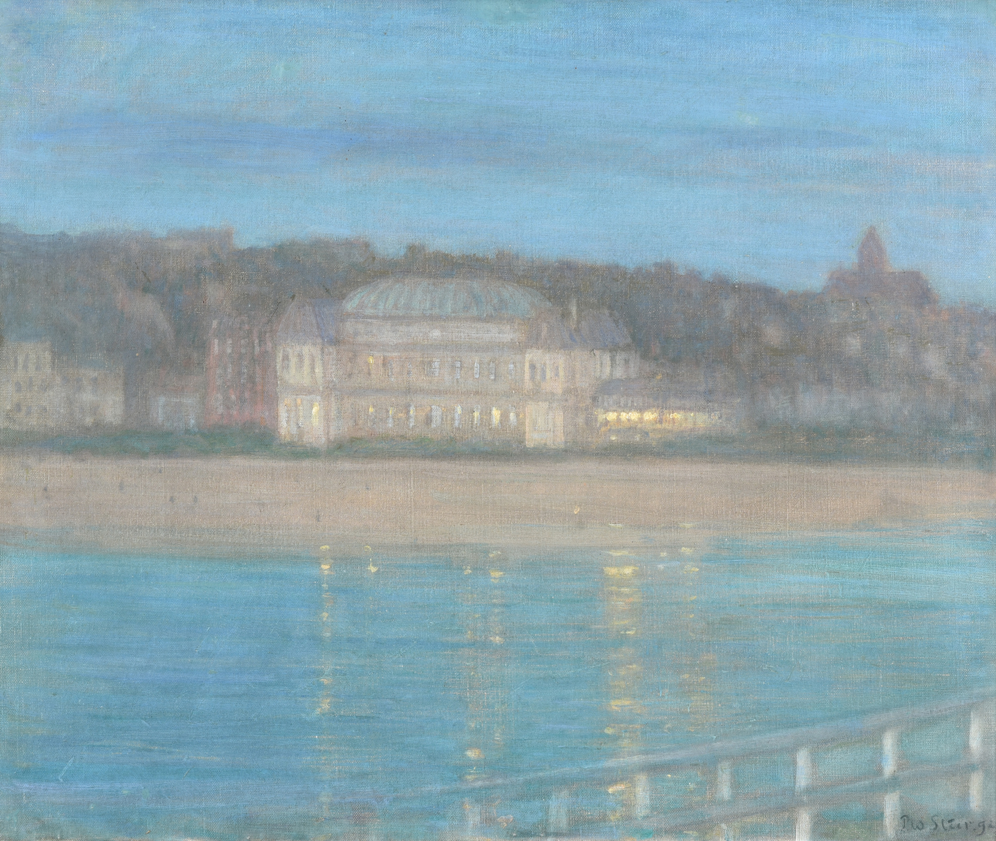 A landscape of the Casino on the Boulogne-sur-Mer by Philip Wilson Steer to be auctioned | 11 July 2023