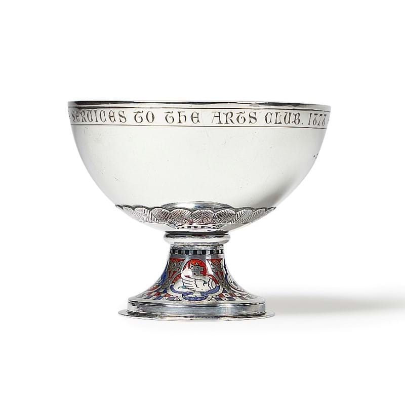 William Burges (1827-1881): A Rare Silver And Enamelled Pedestal Cup For Barkentin