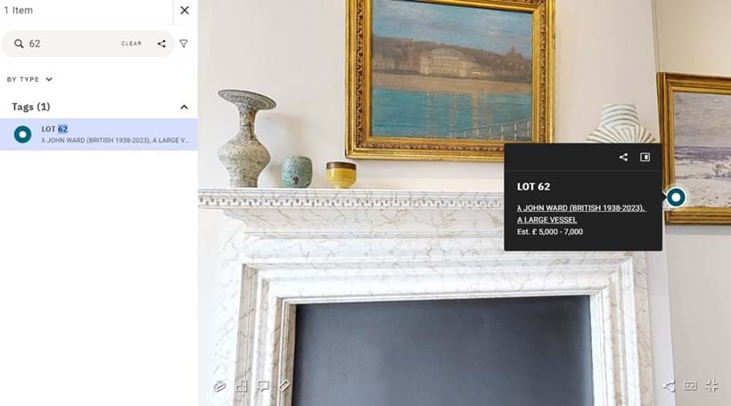 Inline Image - The Search Function: click the magnifying glass icon in the top left corner to search for and locate items easily.